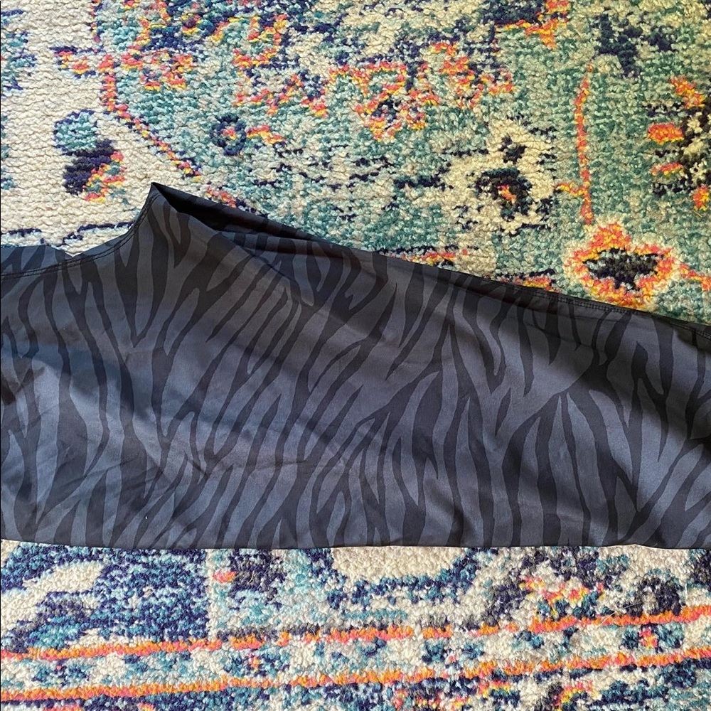 Zebra print athletic joggers